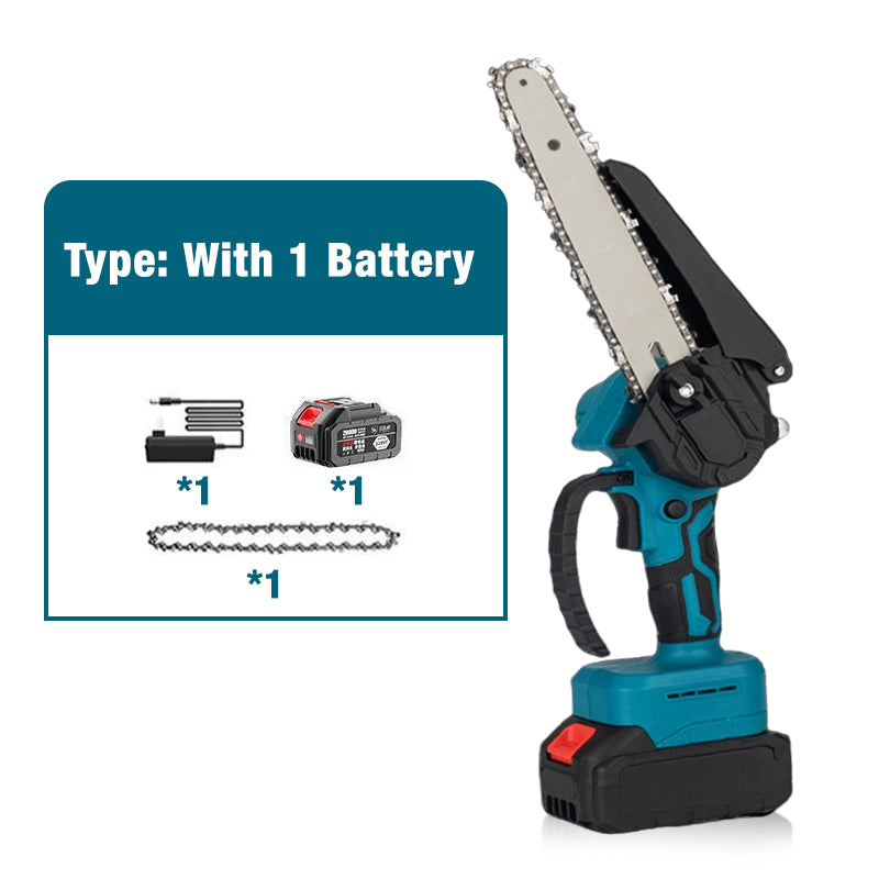 ⚡ 6-Inch Cordless Mini Chainsaw – Cut Faster, Work Easier