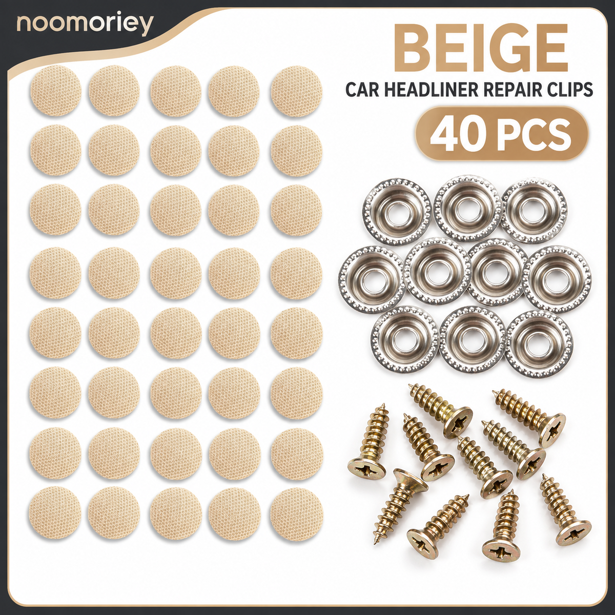 40 Pack Car Roof Headliner Repair Buttons