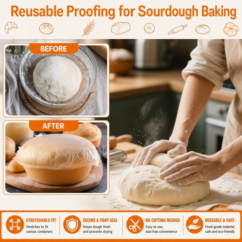 Reusable Elastic Food Covers – Stretch-to-Fit Bowl & Plate Covers