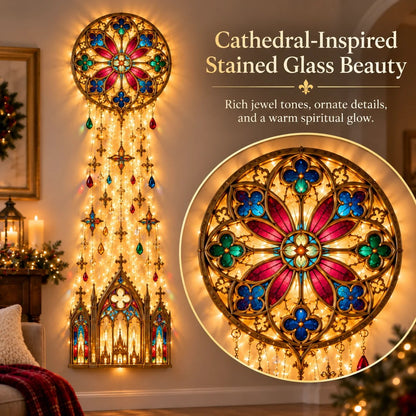 🔥HOT SALE🔥✨ Cathedral Grace Stained Glass Cascade Wall Light™