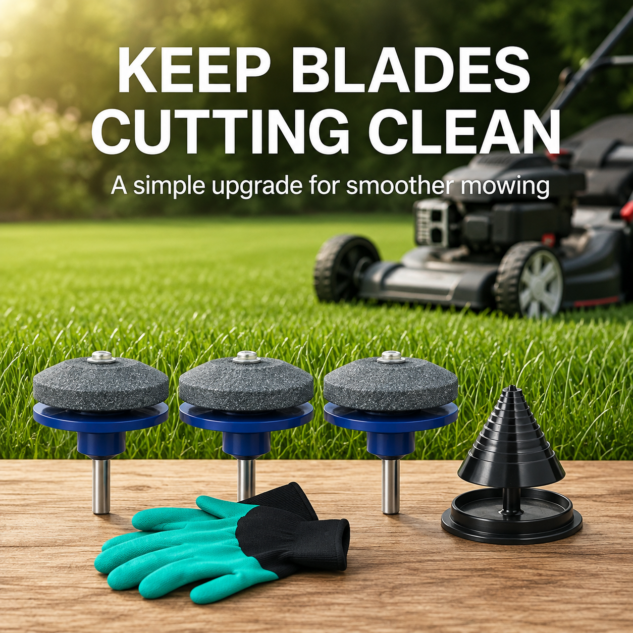 🛠️ Lawn Mower Blade Sharpener Drill Attachment