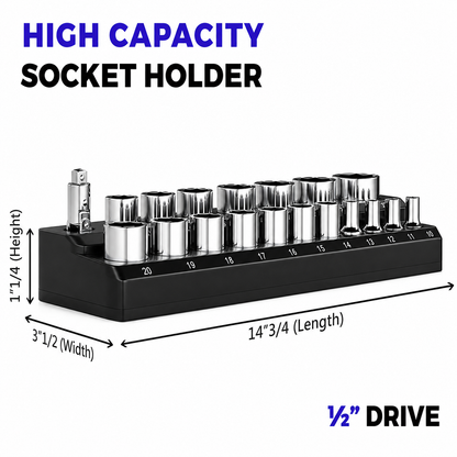🔧Magnetic Socket Organizer-Find Every Socket Instantly
