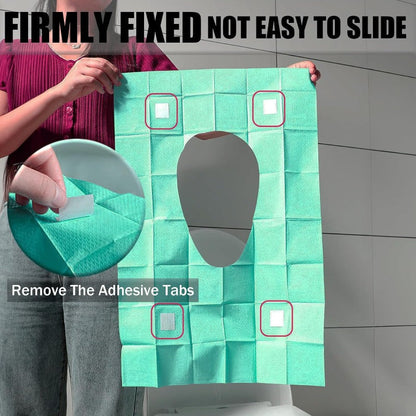 Extra-Large Disposable Toilet Seat Covers – Waterproof Travel Liners