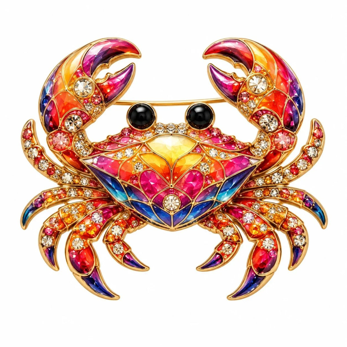 ♈ Luxury Zodiac Enamel Brooch – Colorful Astrology Lapel Pin for Blazers, Coats & Gifts