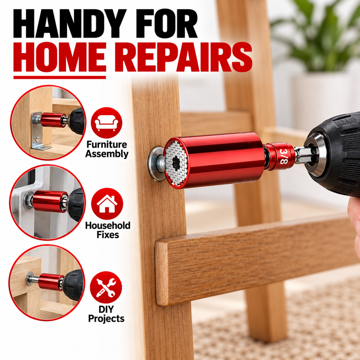 Universal Grip Socket – One Tool for More Everyday Fasteners