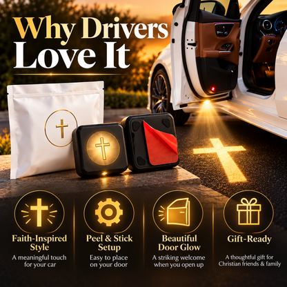 Christian Car Door Projector Light – Faith-Inspired Welcome Glow
