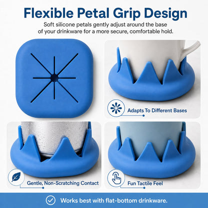 Closer Coaster: The Coaster That Follows Your Drink – Non-Slip, Reversible Silicone Coaster
