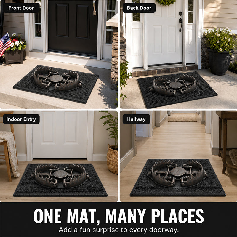 🎃 3D Trap Illusion Door Mat – Funny Halloween Prank Entrance Rug