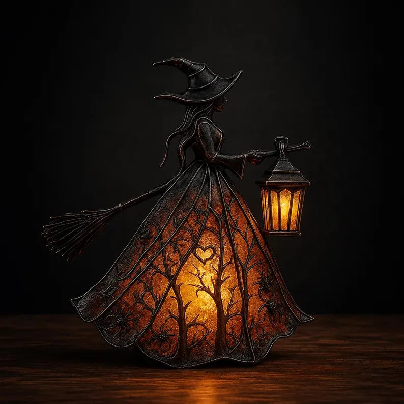 🎃✨Gothic Witch Halloween Table Lamp(USB Version)