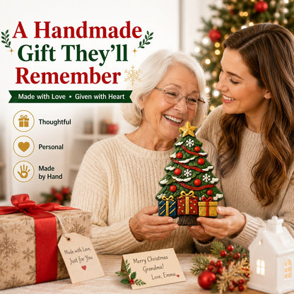 🎄 DIY Christmas Mold & Paint Craft Kit | Reusable 3D Mold with 8 Acrylic Paints, 2 Brushes & Festive Detail Guide 🎨✨