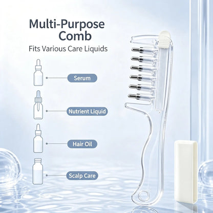 🪮Refillable Scalp Oil Applicator Comb – Evenly applies serum to the roots