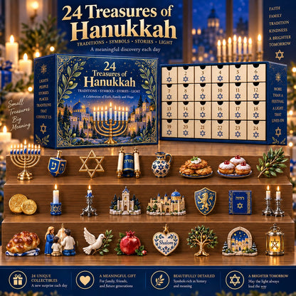 🕎 24 Treasures of Hanukkah – 24-Drawer Acrylic Keepsake Collection