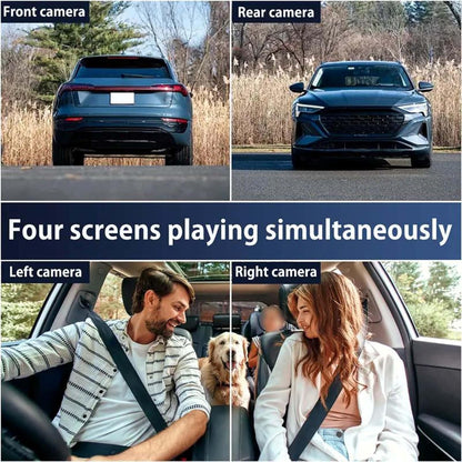 🚗 4-Channel Dash Cam – Multi-View Car Camera with Night Vision & G-Sensor