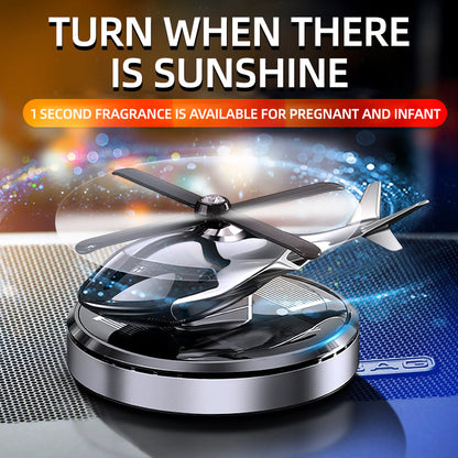 🚁Turn Sunlight Into Motion — Solar Helicopter Car Aroma Diffuser
