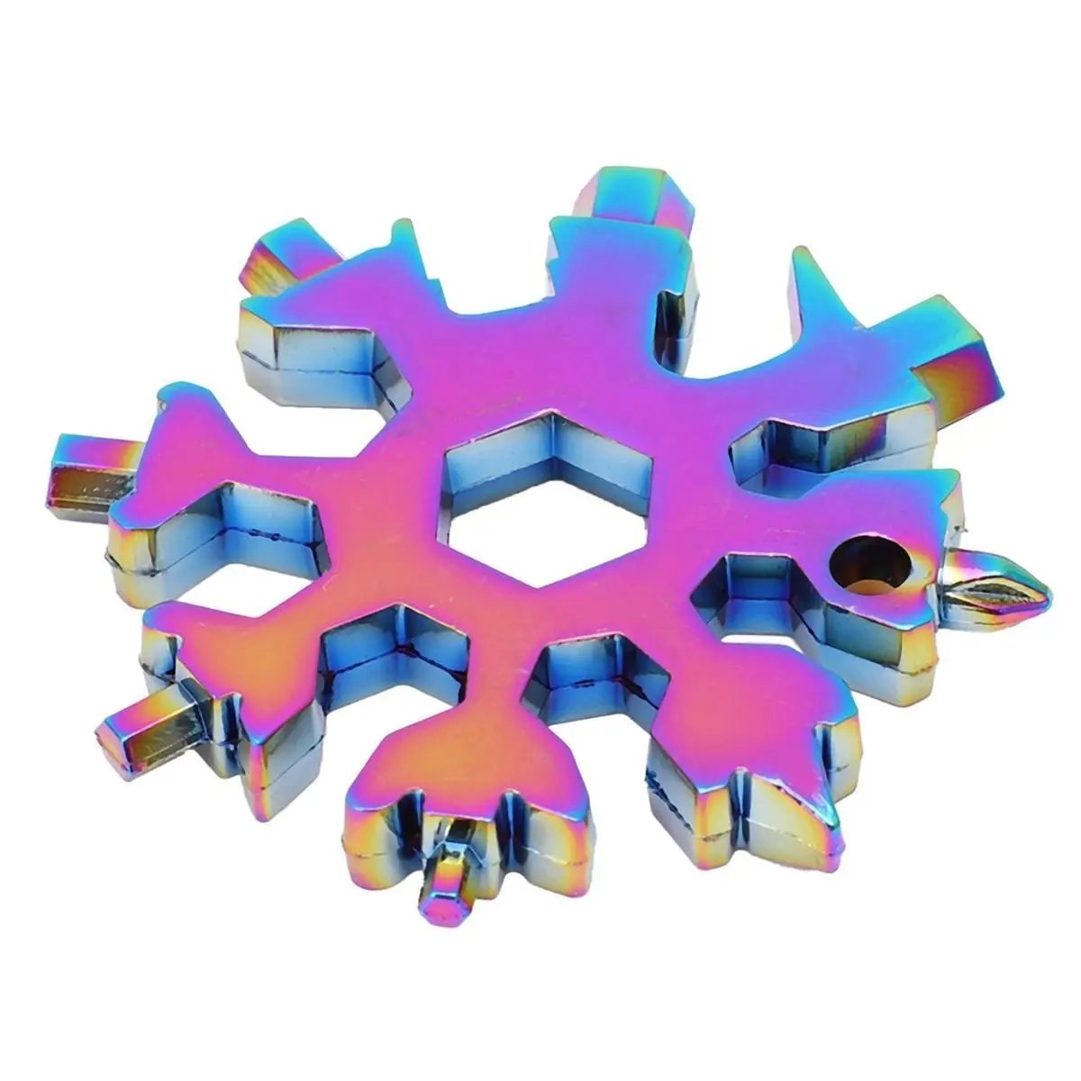 18-in-1 Stainless Steel Snowflake Pocket Multitool
