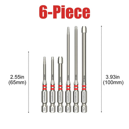 6-Piece Magnetic Hex Driver Bit Set