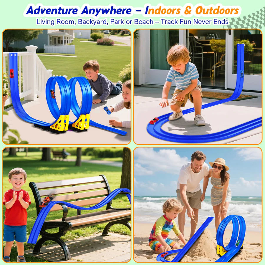 Kids' Flexible Suction Cup Race Track Set