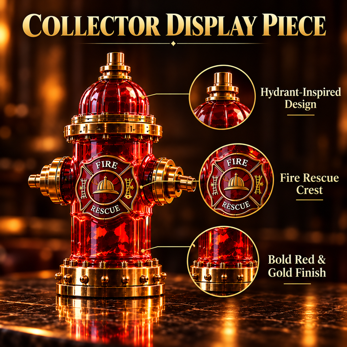 🚒Firehouse Reserve Firefighter Tribute Whiskey Decanter