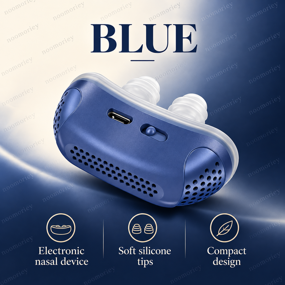 🌙 Rechargeable Wearable Anti-Snoring Aid – Compact Electronic Pulse Device