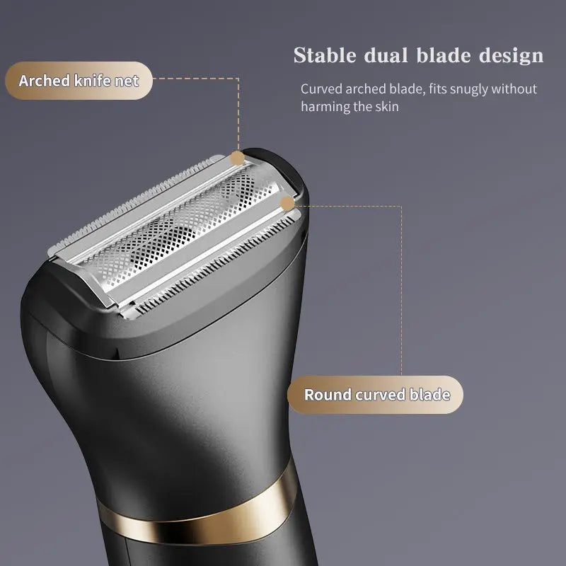 3-in-1 Electric Grooming Kit – Hair, Nose & Body Trimmer with LED Display