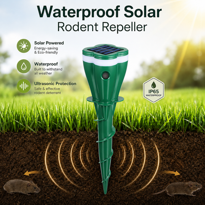 🔥Waterproof Solar Rodent Repeller🔥