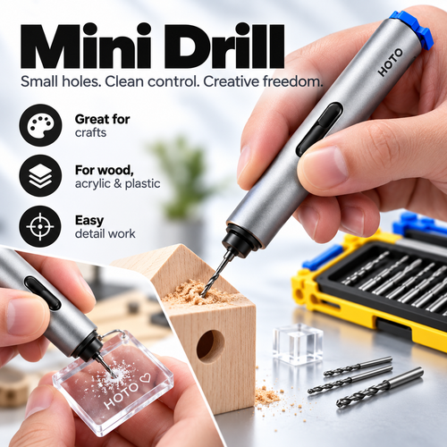 ⚡ 3-in-1 Modular Precision Tool System – Screwdriver, Mini Drill & Rotary Tool Setup