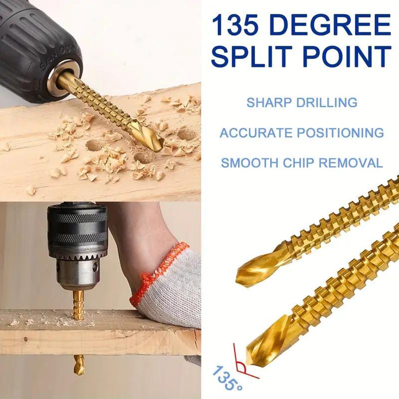 🔥Limited Time 50% Off✨🛠️ 6-Piece Serrated Side-Cutting Drill Bit Set