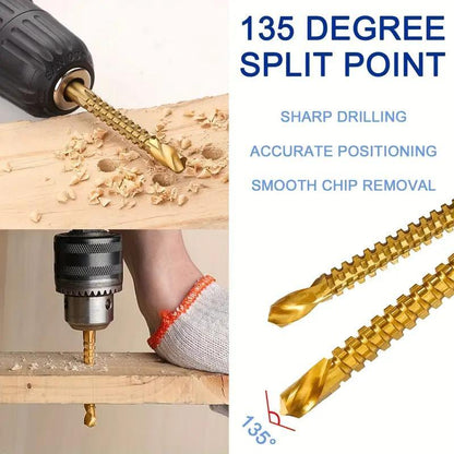 🔥Limited Time 50% Off✨🛠️ 6-Piece Serrated Side-Cutting Drill Bit Set