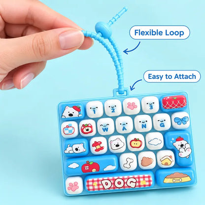 ⌨️ Cute Mini Keyboard Keychain – 4 Adorable Pastel Styles! 💕