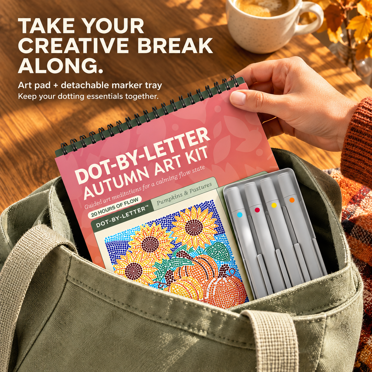 🍂 Autumn Dot-by-Letter Art Kit