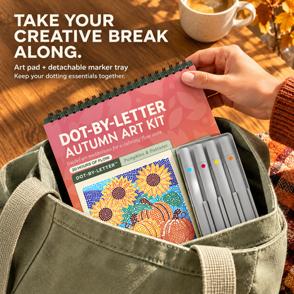 🍂 Autumn Dot-by-Letter Art Kit