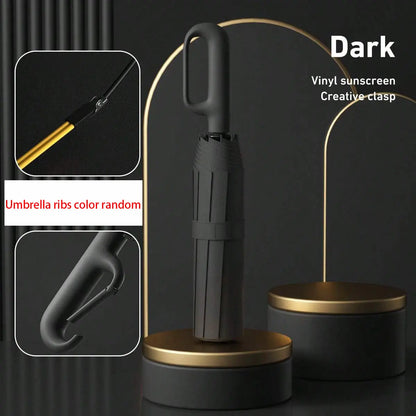 Automatic Folding Umbrella, 1 Count/60pcs Portable Rain Umbrella with Loop Buckle