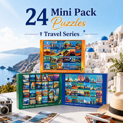 🧩24-Day Jigsaw Puzzle Advent Calendar — 1000 Pieces, 24 Mini Packs