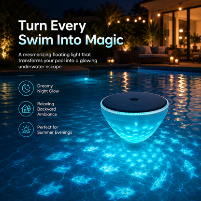 ☀️Solar Floating Pool Light with Fish Projection