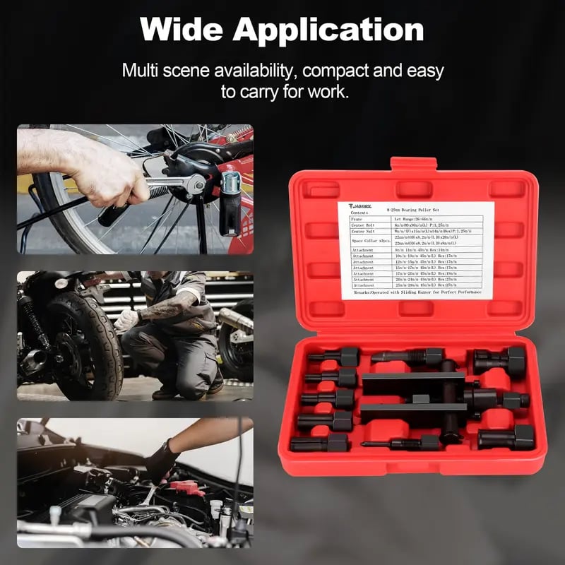💯⚒️ 10Pcs Heavy Duty Blind Hole Bearing Puller Tool Set