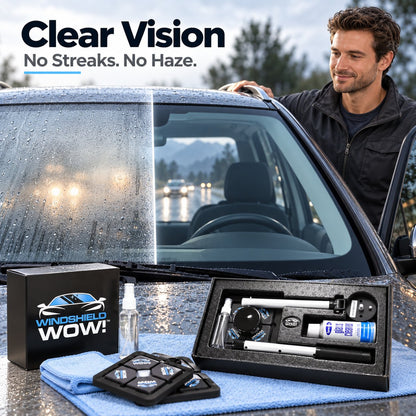 🚗Dual Magnetic Car Windshield Cleaner | Streak-Free Auto Glass Cleaning Kit