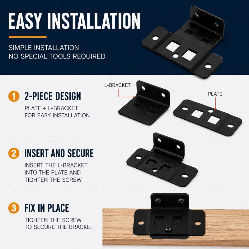 Strong Interlocking Shelf Support