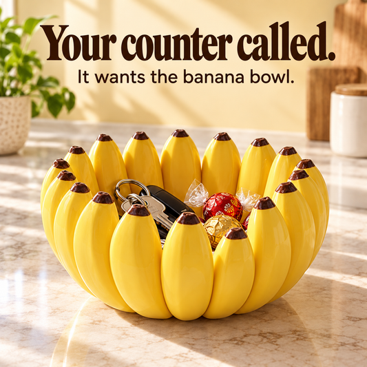 🍌 Your Counter Called. It Wants This. — Banana Catchall Bow