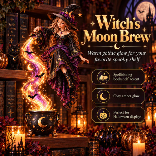🧙 49% OFF | Witch Cascade Shelf Light – A Magical Glow for Halloween Night ✨
