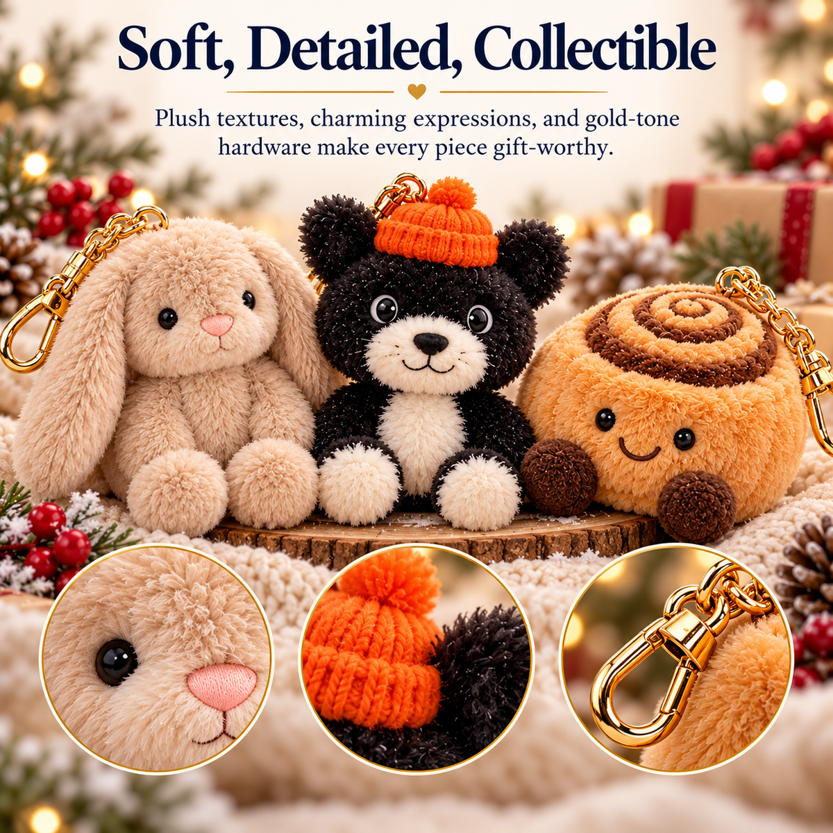 🎄 24-Day Plush Advent Calendar – Cute Christmas Countdown with Daily Surprises