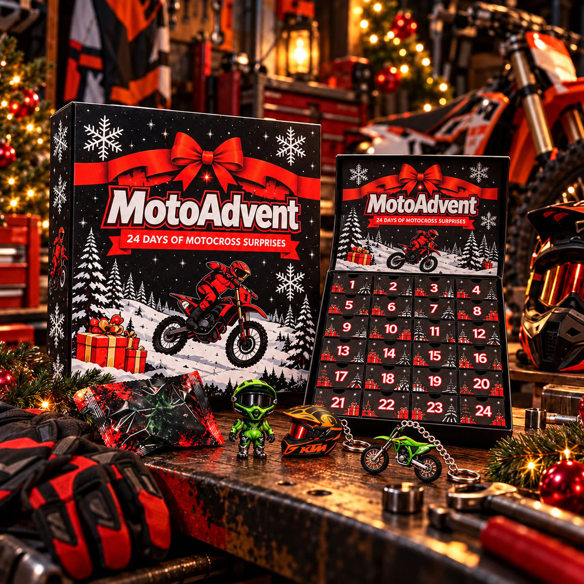 Motocross Lover Advent Calendar | 24 Days of Rider Themed Gifts, No Candy Fillers