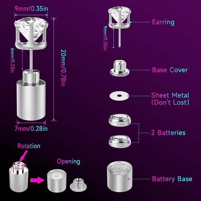 ✨ LED Light-Up Earrings – Make Your Night-Out Look Glow