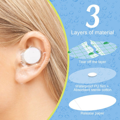 Waterproof Ear Cover Patches – Make Bath & Swim Time Easier