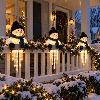 ⛄ Today 49% OFF - WinterGlow Snowman Icicle Light Decor