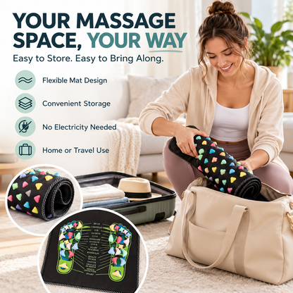 🦶 Acupressure Foot Massage Mat – A Relaxing At-Home Foot Reset