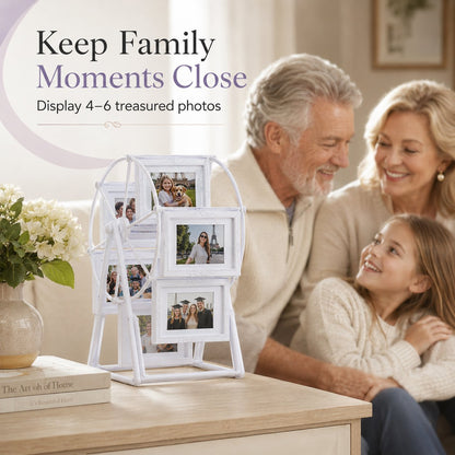 🎖️Rotating Ferris Wheel Photo Frame Vintage Home Family Display