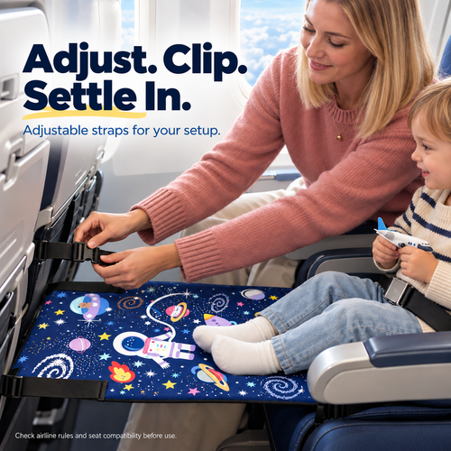 ✈️ Kids’ Airplane Seat Extender – Foldable Travel Leg Rest, No Inflation Needed 🚀