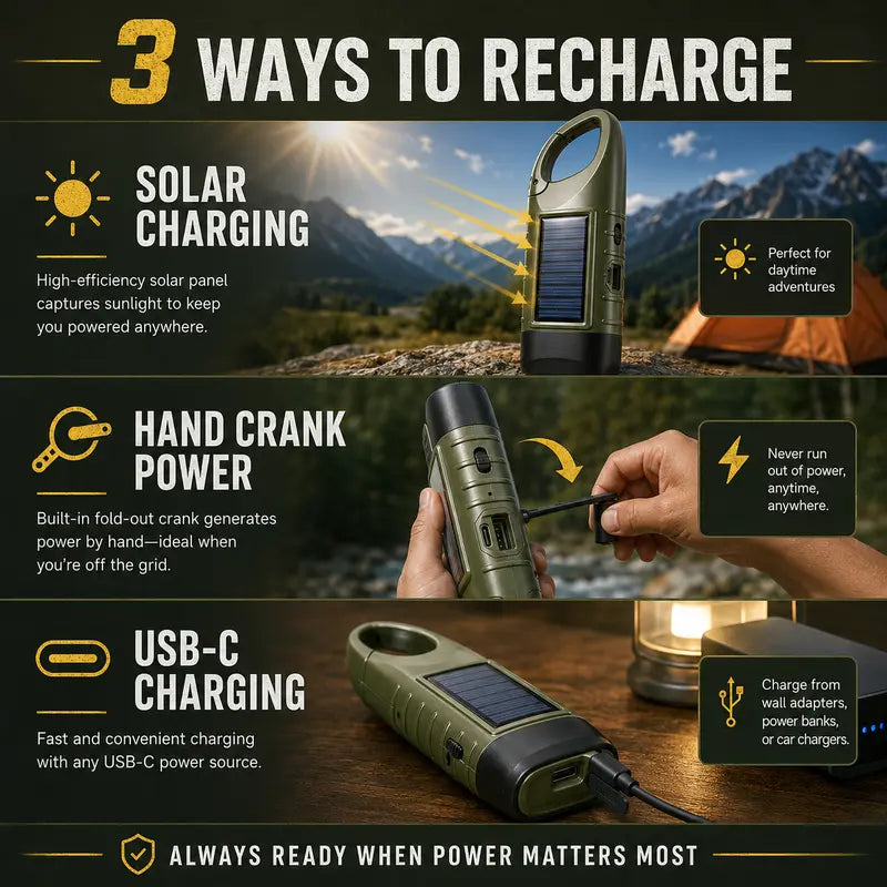 2-Pack Emergency Flashlights – Stay Ready Even When the Power Is Out