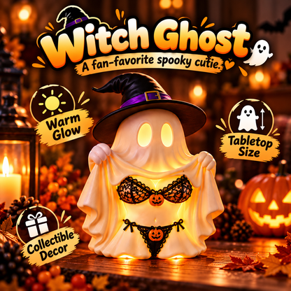 🎁 Cheeky Ghost Halloween Tabletop Decor – 5 Mischievous Styles