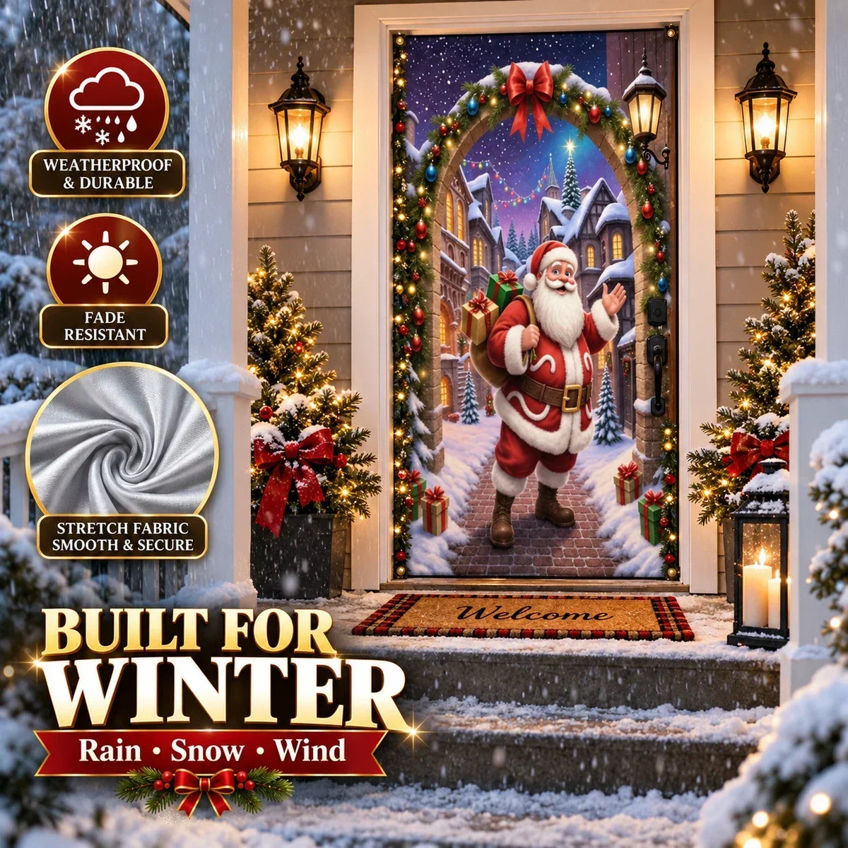Give Your Front Door a Christmas Makeover – 7 Festive Designs